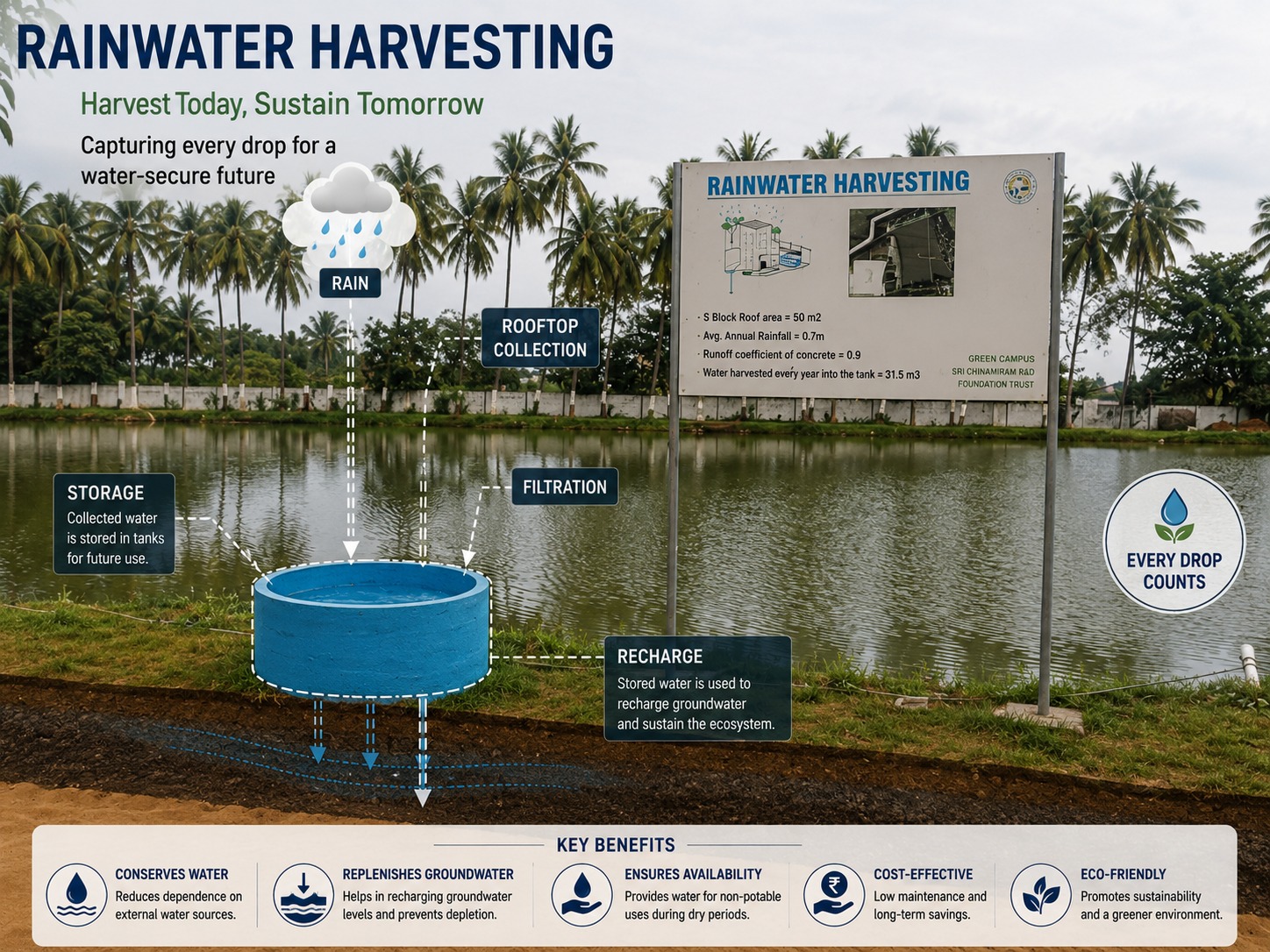 Rainwater Harvesting & Ground Recharge